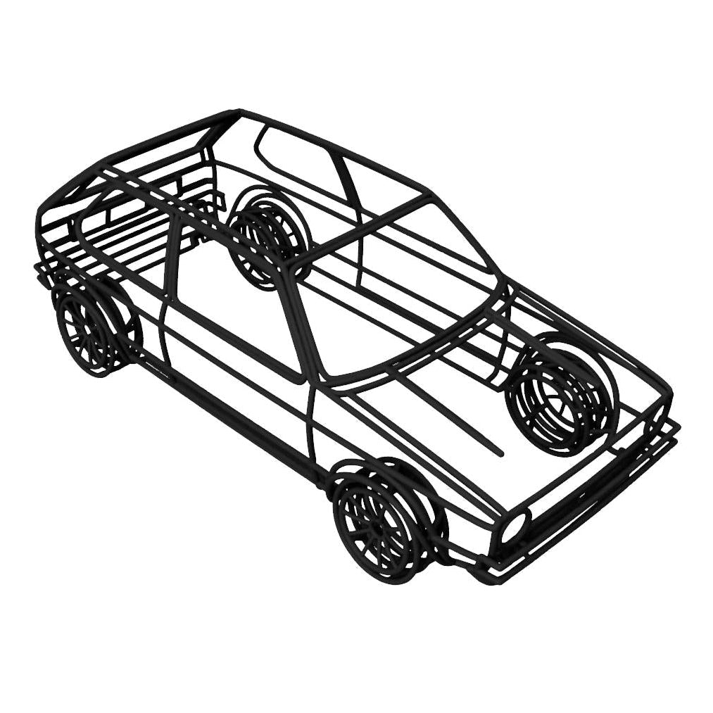 Golf 1 GTI Gittermodell 1:18 – präzise Auto Skulptur