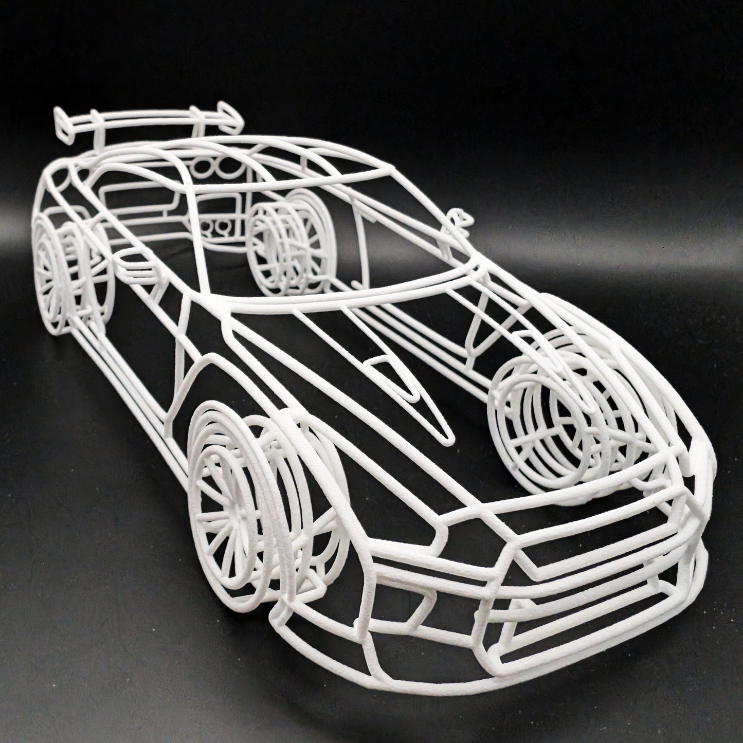 GT-R R35 3D Gittermodell 1:18 – einzigartige Auto Skulptur V2