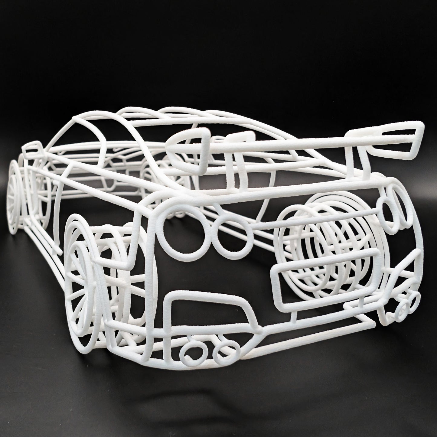 GT-R R35 3D Gittermodell 1:18 – einzigartige Auto Skulptur V2