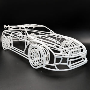 GT-R R35 3D Gittermodell 1:18 – einzigartige Auto Skulptur V2